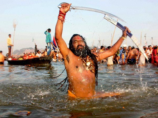 Holy dip in Ganga 