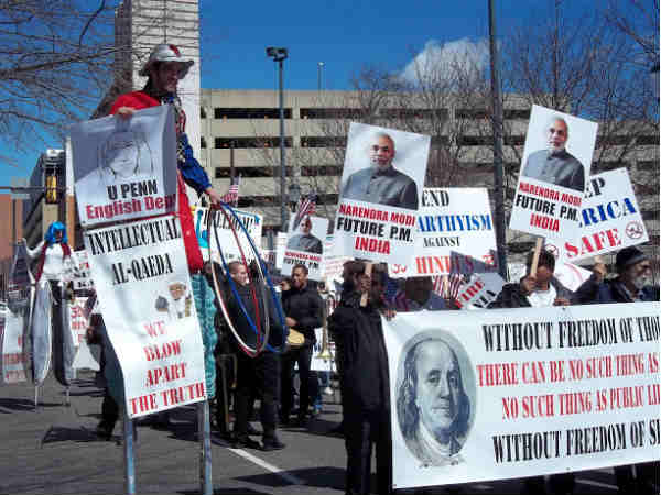 Pro-Modi march in New York Pro-Modi march in New York