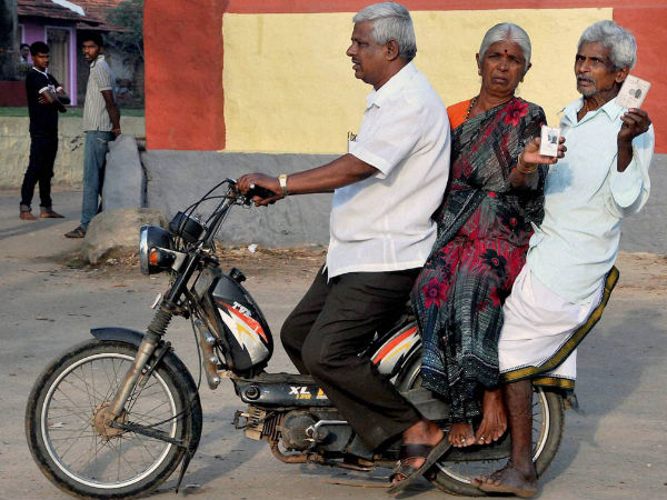 Taking parents for voting Taking parents for voting