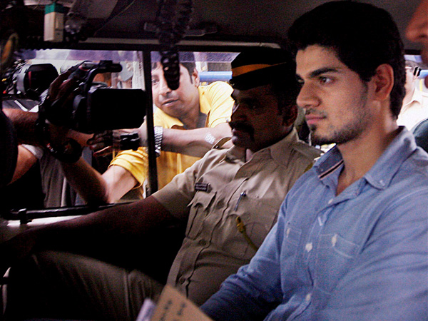 Sooraj Pancholi produced at a court