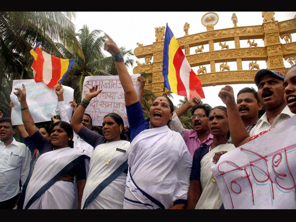 Buddhist Community people protest