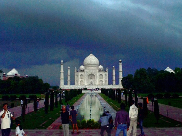 Taj Mahal in monsoon