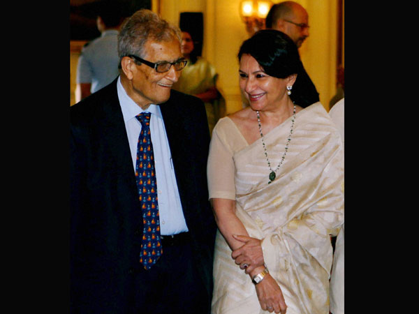 Amartya Sen with actress Sharmila Tagore 