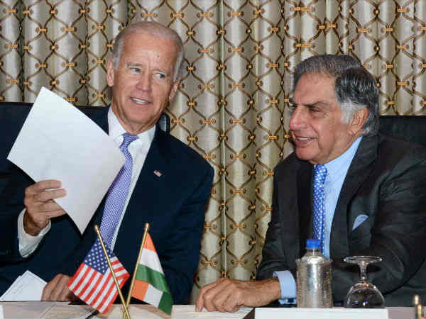 US Vice President Joe Biden meets Ratan Tata