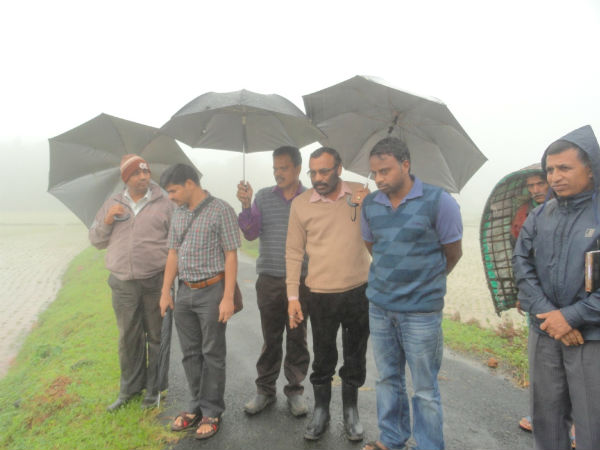 Tehsildar surveying