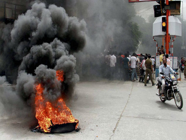 Protest in Tirupathi