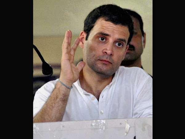 Rahul Gandhi speaks