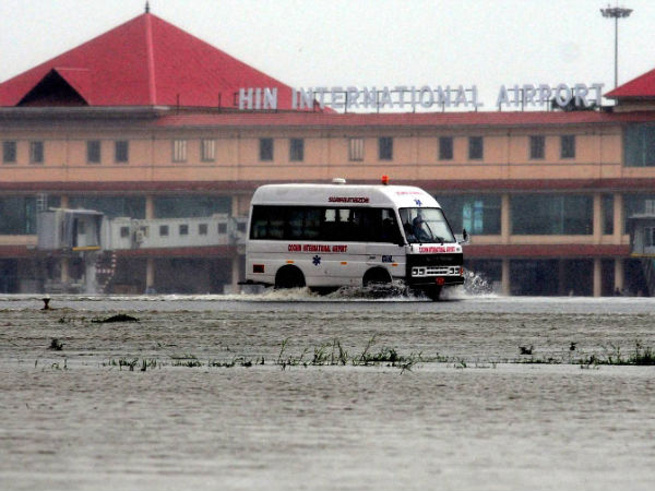 Flooded Kochi airport