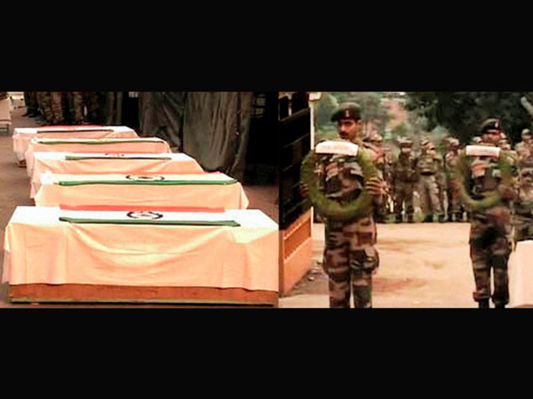 Army soldiers paying tributes