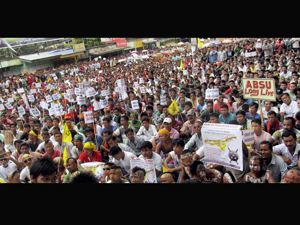 ABSU activists demanding separate Bodoland state ABSU activists demanding separate Bodoland state