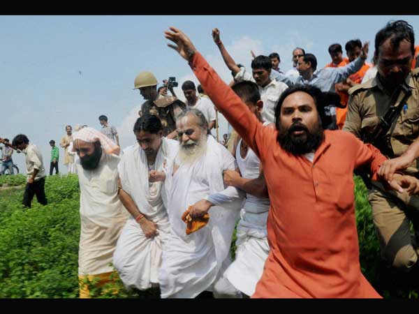 VHP leaders and sadhus was taken into custody