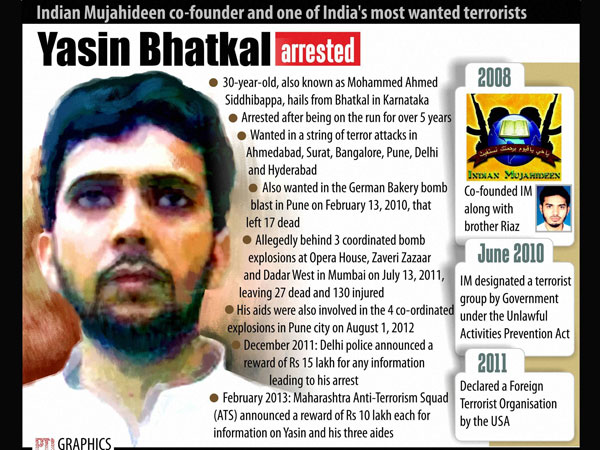 IM founder Yasin Bhatkal arrested from Nepal border