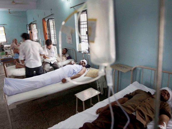 People injured in communal riots, being treated