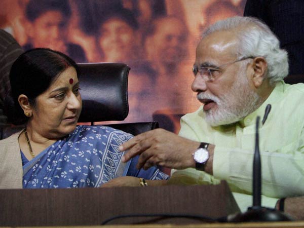 Modi with Sushma Swaraj