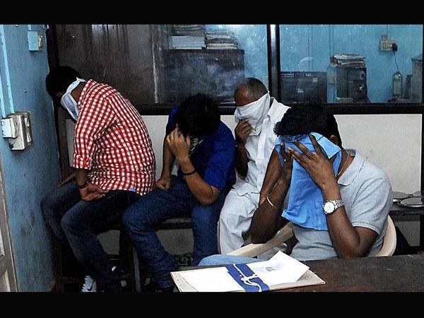 SP MLA Mahendra Singh (second from right)- Goa bar