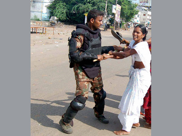 Anti-Telangana protest in Andhra
