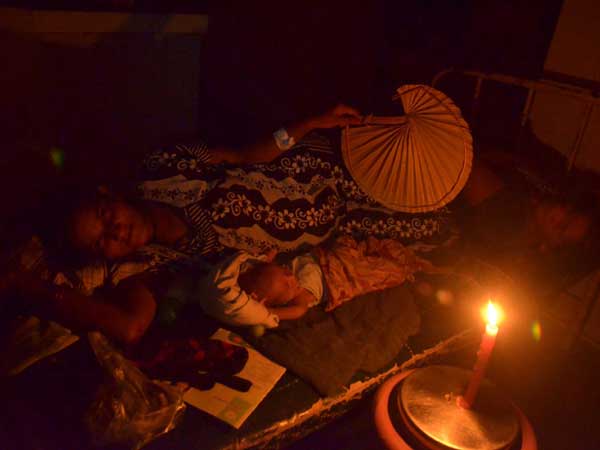 Hospitals plunge into darkness