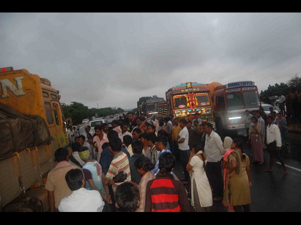 Traffic stuck on highways