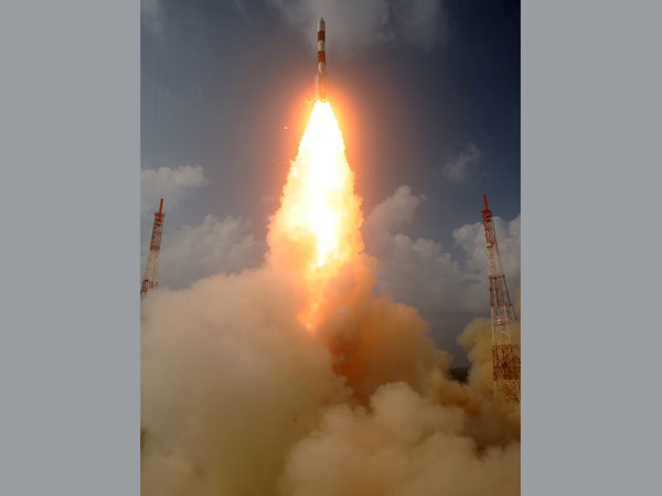 PSLV C-25 blasts off