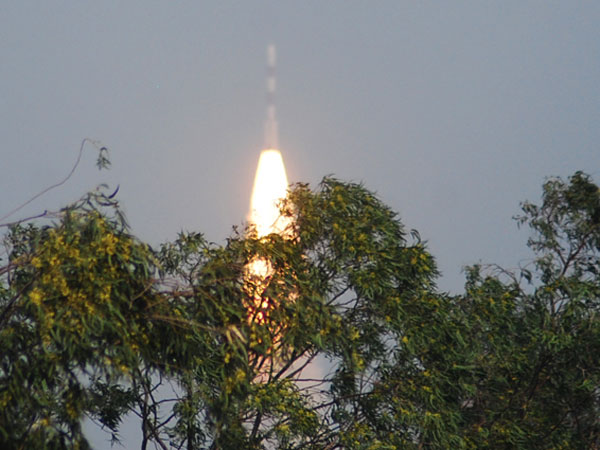 PSLV C-25 blasts off
