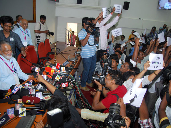 At a press conference
