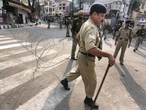 Security personnel outside the MA Stadium