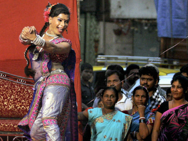A transgender participates in a awareness program