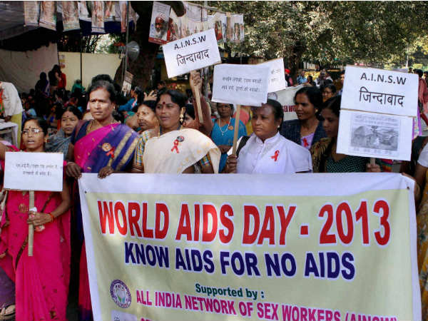 Members of 'All India Network of Sex Workers' 
