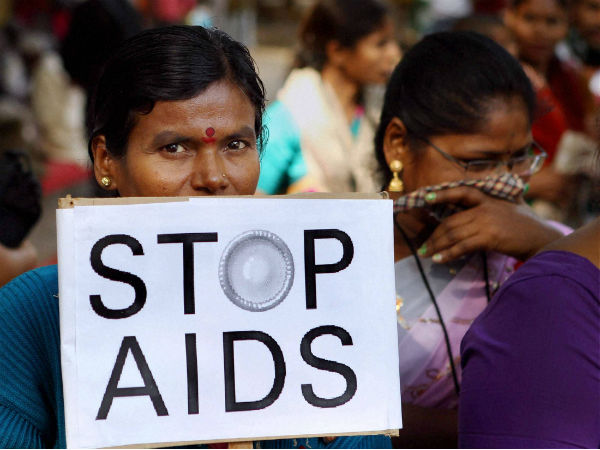 Members of 'All India Network of Sex Workers' campaigning