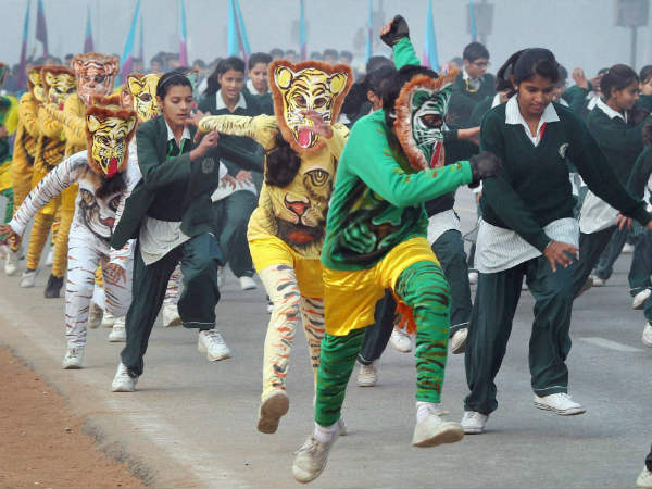 Republic day preparations Republic day preparations