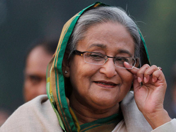 Dhaka: Bangladesh’s Prime Minister Sheikh Hasina pauses as she speaks to the media during a press conference in Dhaka, Bangladesh, Monday, Jan. 6, 2014. 