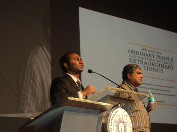 Nandan Nilekani during Q&A round