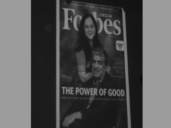 Mr. and Mrs. Nilekani on Forbes
