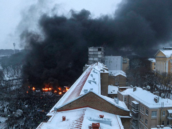 Protests in Ukraine began since November 