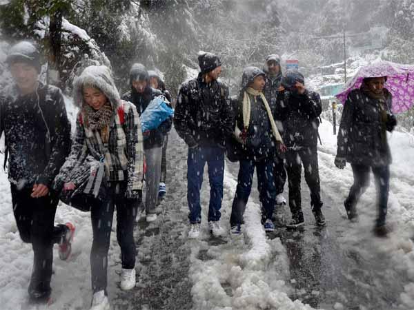 Bone chilling cold in Mussoorie