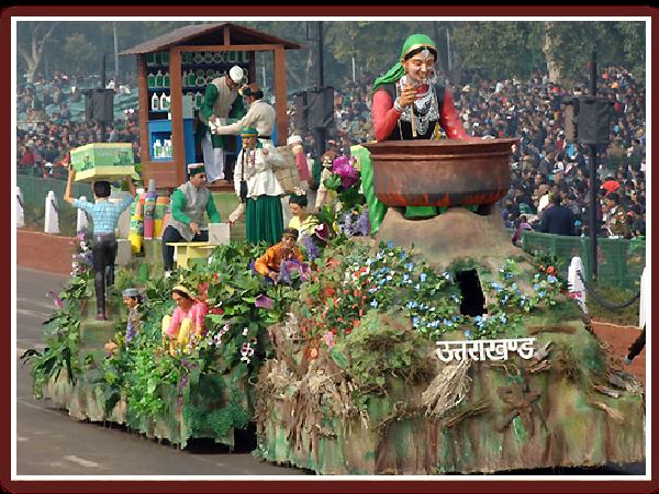 Uttarakhand tableau procession