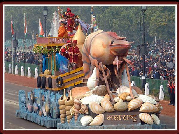 Maharashtra tableau procession
