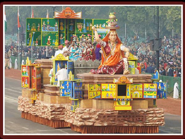 Rajasthan tableau procession