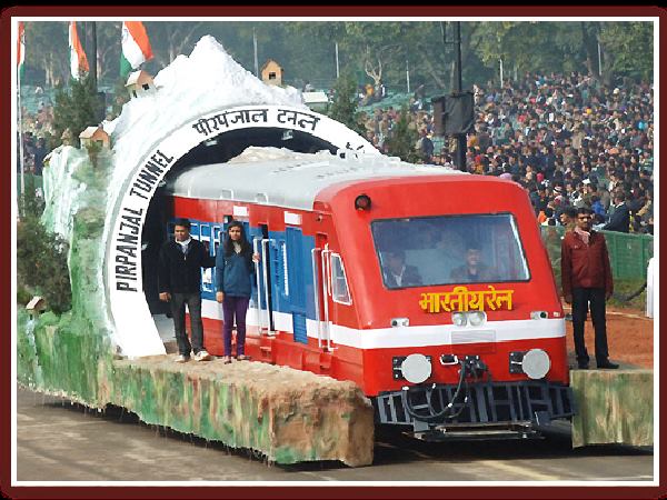 Indian Rail tableau procession