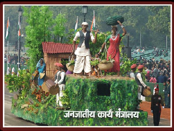 Ministry of Tribal Affairs tableau procession