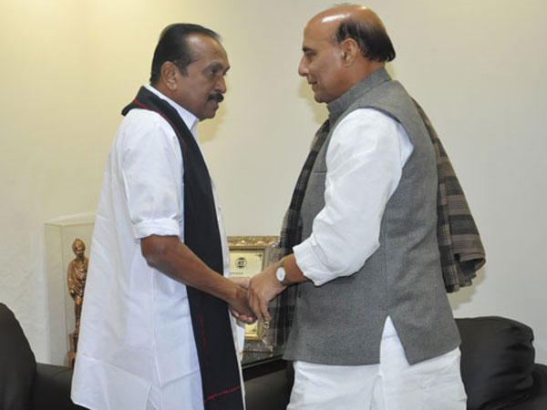In pics: Vaiko meets Rajnath Singh in Delhi In pics: Vaiko meets Rajnath Singh in Delhi