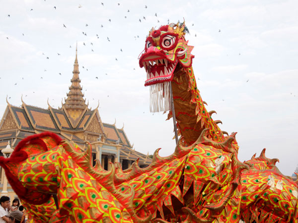 Dragon welcomes the spring