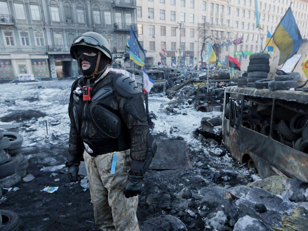 Ukraine protests enter third month 