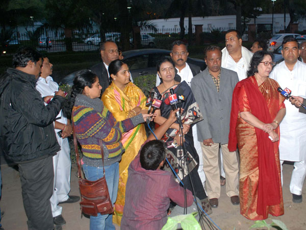 Supporters of both sides of the political divide