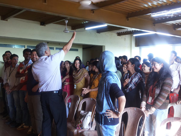 In pics: Ian Faria interacts with OneIndia