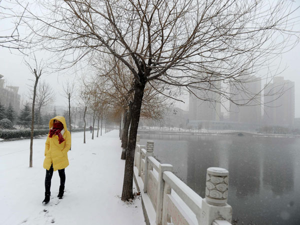 China too is not spared from the snow fairy 