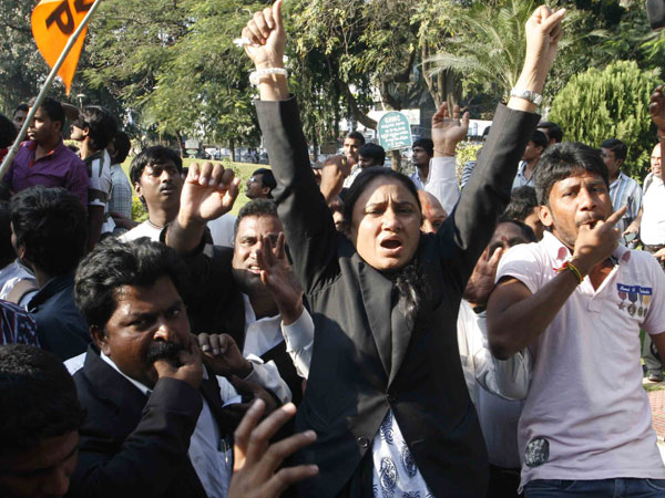Telangana celebrates with sweets after bill passes