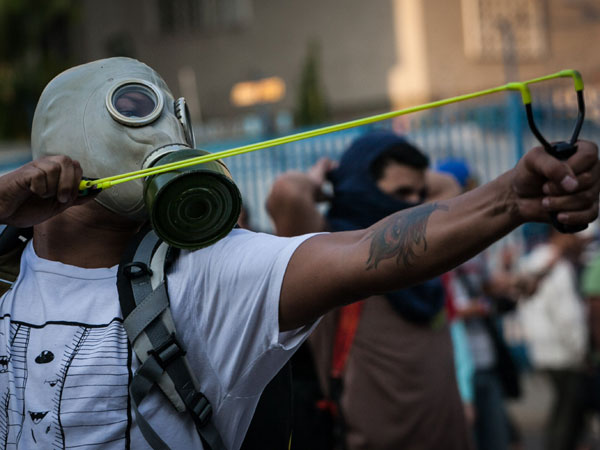 Venezuela caught up in protests