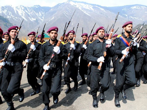 New recruits of Jammu and Kashmir armed police