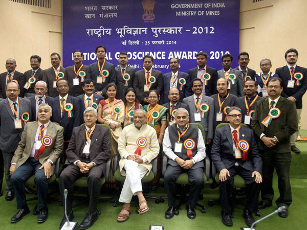 Union Mines Minister, Mines secretary and awardees